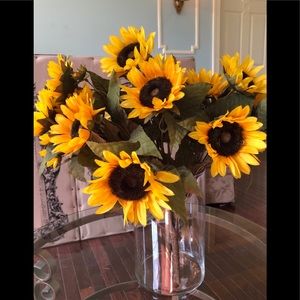 Sunflowers 3 sprays of Tall Fall Faux Flowers